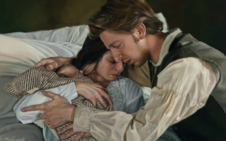 Joseph Smith und seine Frau Emma. Joseph wurde von Gott geboten für einen von Gott bestimmten Zeitraum Polygamie zu praktizieren.