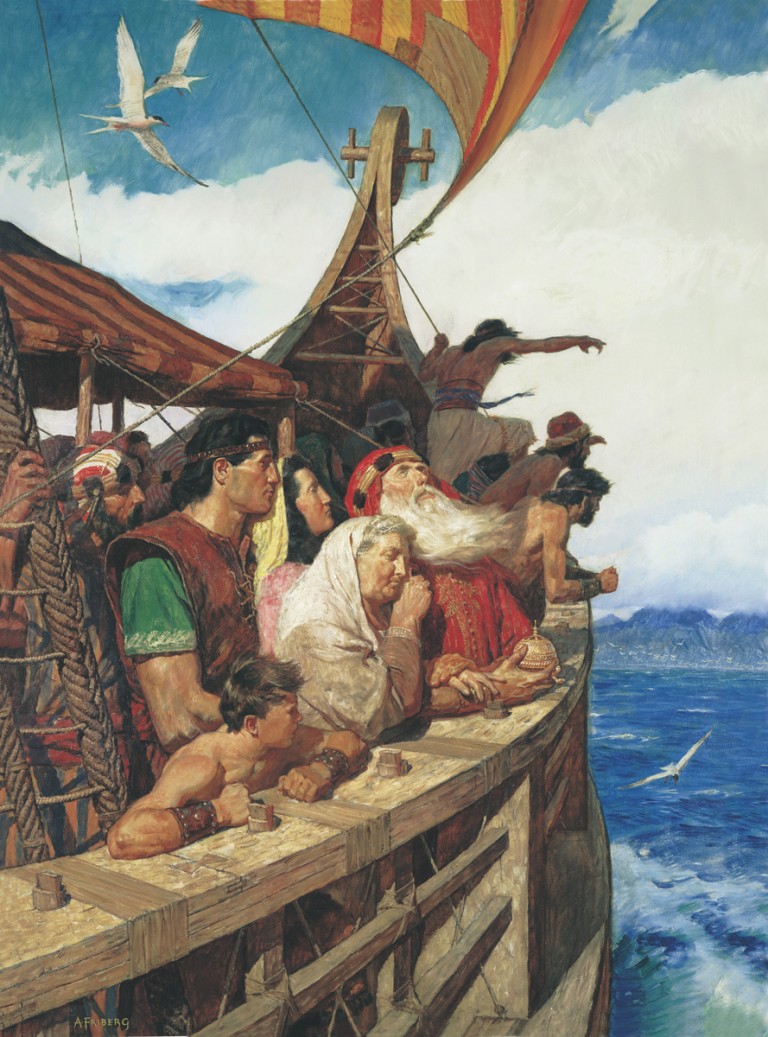 Zur Zeit des Propheten Jeremia: Buch Mormon - Lehis Familie auf der Reise ins verheißene Land.