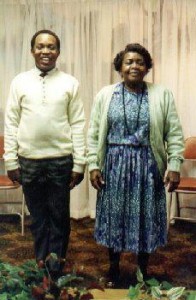 Keith L. Brown mit seiner Mutter.