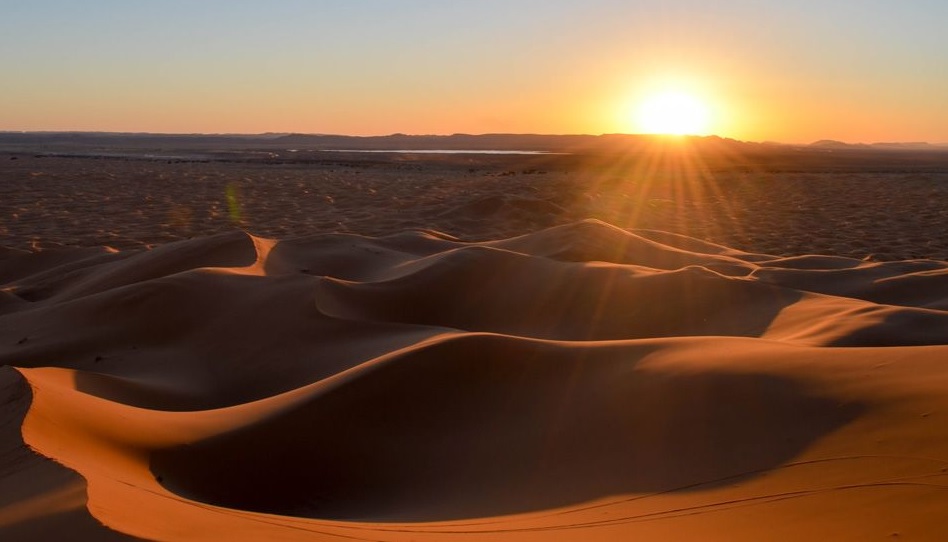 Glücklichsein auch in der Wüste des Lebens.