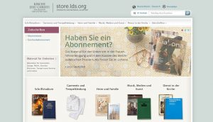 Im LDS Store auf lds.org Garments, Liahona, Leitfaden etc. bestellen.