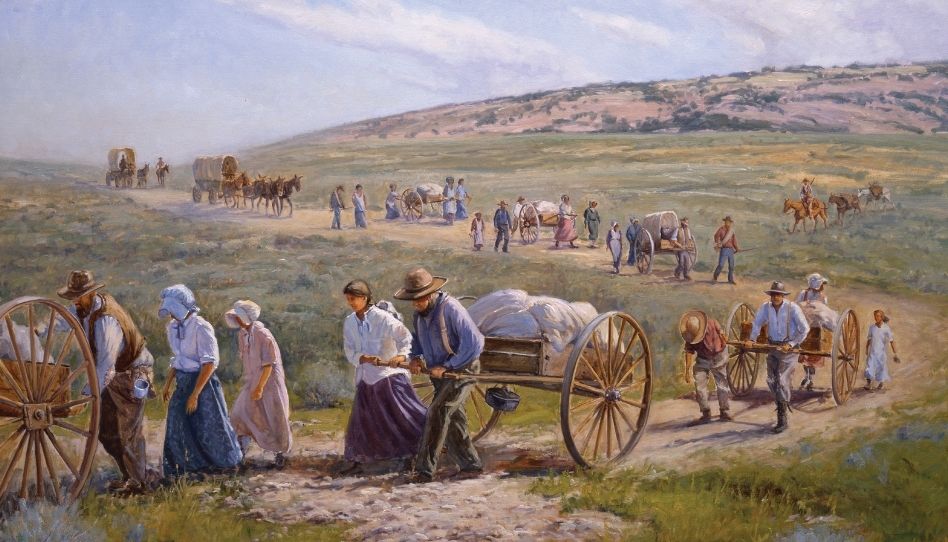 Die ersten "Mormonen" wurden immer wieder aufgrund ihres Glaubens verfolgt und vertrieben.