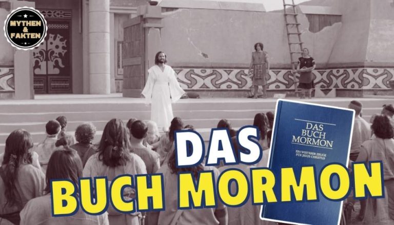 Worum geht es eigentlich im Buch mormon? Hier befindet sich das Thumbnail dieses Artikels. Zu sehen ist eine Szene, in welcher Jesus Christus den Nephiten erschienen ist, um sie zu belehren und ihnen zu dienen. Außerdem ist der Text "Das Buch Mormon" zu lesen und ein Buch Mormon zu sehen.