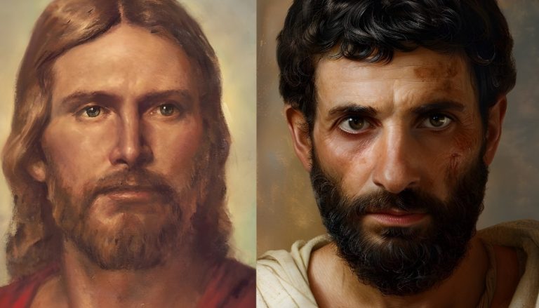 Da es in dem Beitrag um das Aussehen von Jesus geht, sind hier zwei verschiedene Darstellungen von ihm zu sehen.