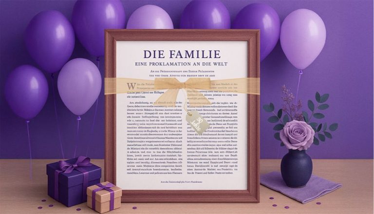 Die Familienproklamation wird 30 Jahre.