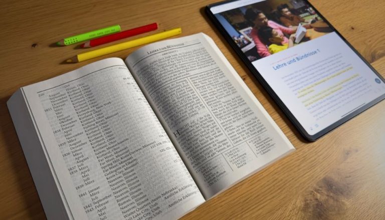 Anpassungen 2025 an Buch Mormon sowie Lehre und Bündnisse